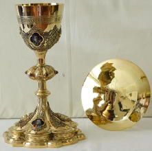 Antique French Gothic Chalice